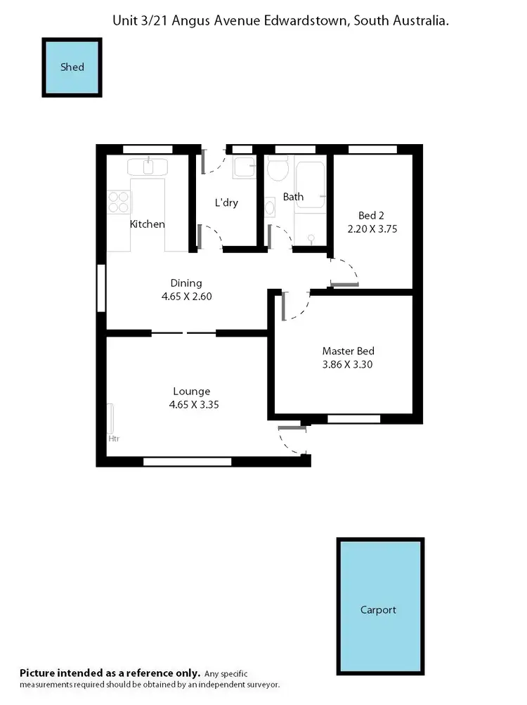 Floorplan of Homely unit listing, 3-21 Angus Avenue, Edwardstown SA 5039