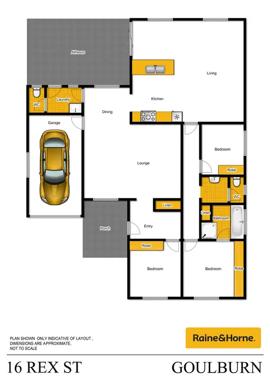 Floorplan of Homely house listing, 16 Rex St, Goulburn NSW 2580