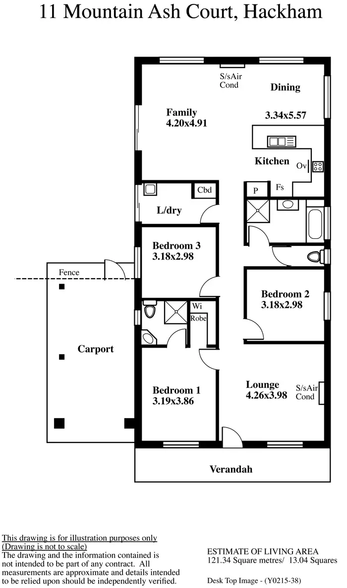 Floorplan of Homely house listing, 11 Mountain Ash Court, Hackham SA 5163
