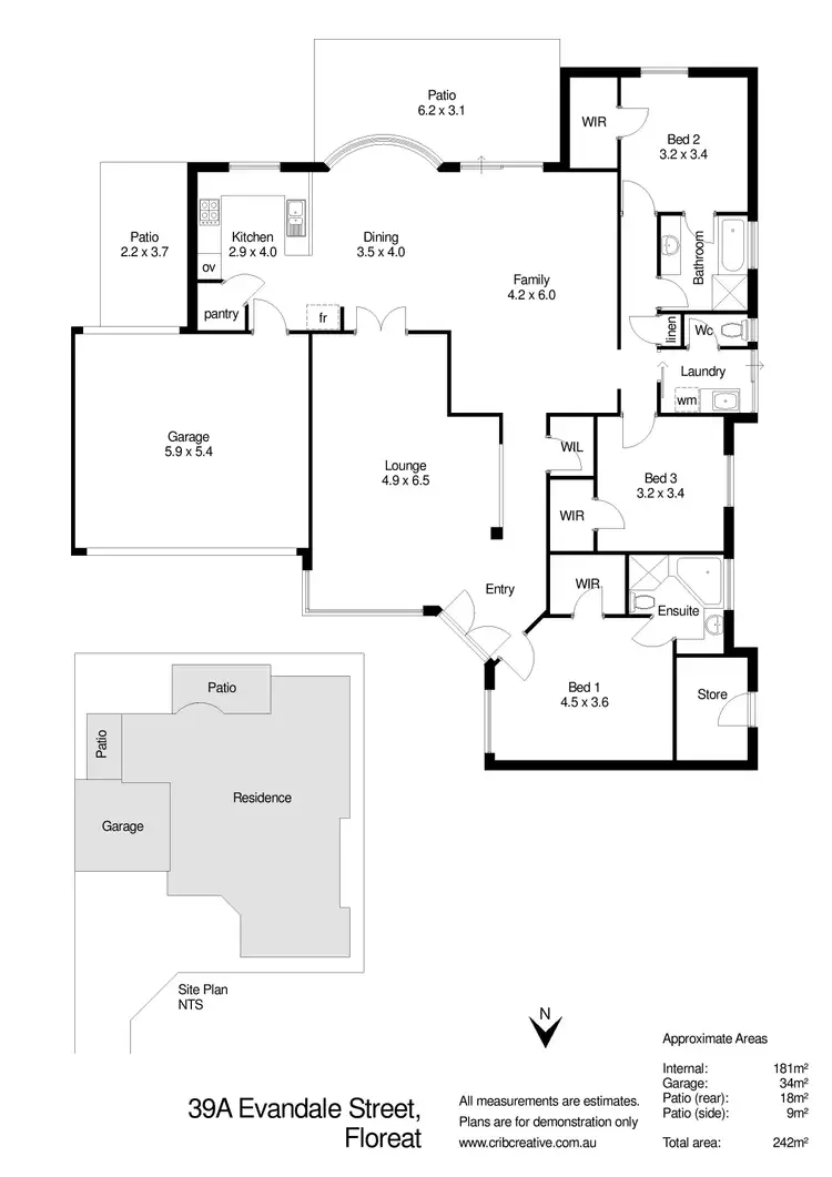 Floorplan of Homely house listing, 39A Evandale Street, Floreat WA 6014