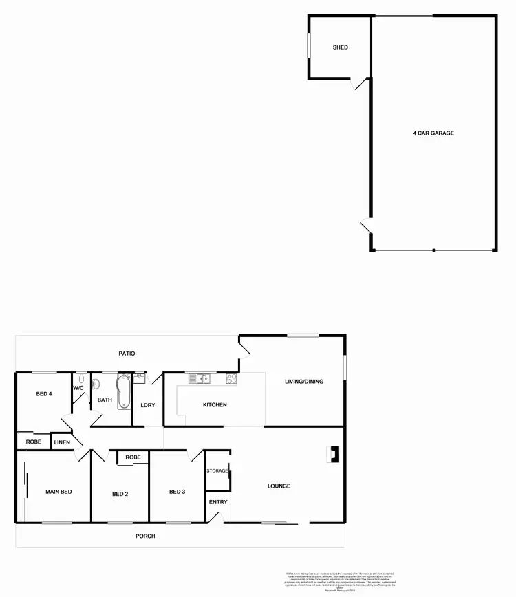 Floorplan of Homely rural property listing, 1673 Maitland Vale, Lambs Valley NSW 2335