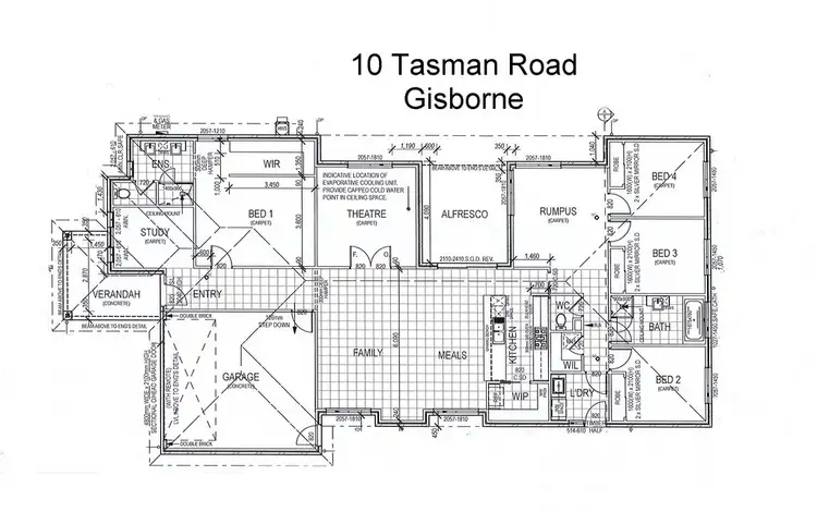 Floorplan of Homely house listing, 10 Tasman Road, Gisborne VIC 3437