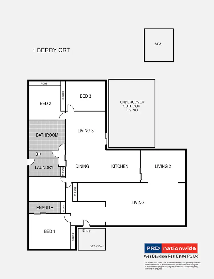 Floorplan of Homely house listing, 1 Berry Court, Horsham VIC 3400