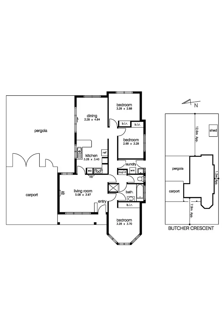 Floorplan of Homely house listing, 15 Butcher Crescent, Laverton VIC 3028