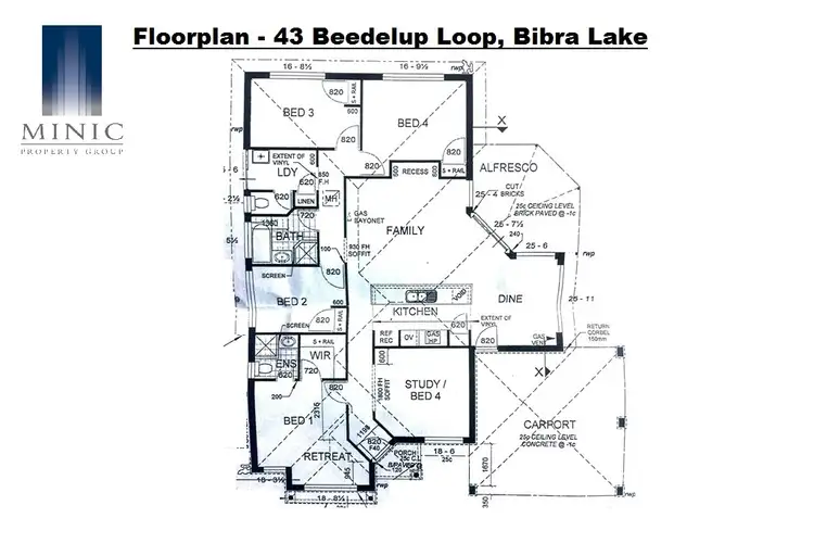 Floorplan of Homely house listing, 43 Beedelup Loop, Bibra Lake WA 6163