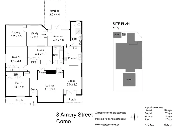 Floorplan of Homely house listing, 8 Amery Street, Como WA 6152