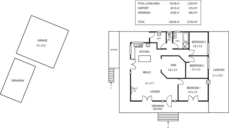 Floorplan of Homely house listing, 18A KING STREET, Lyndoch SA 5351