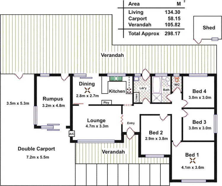 Floorplan of Homely house listing, 77 Spains Road, Salisbury SA 5108