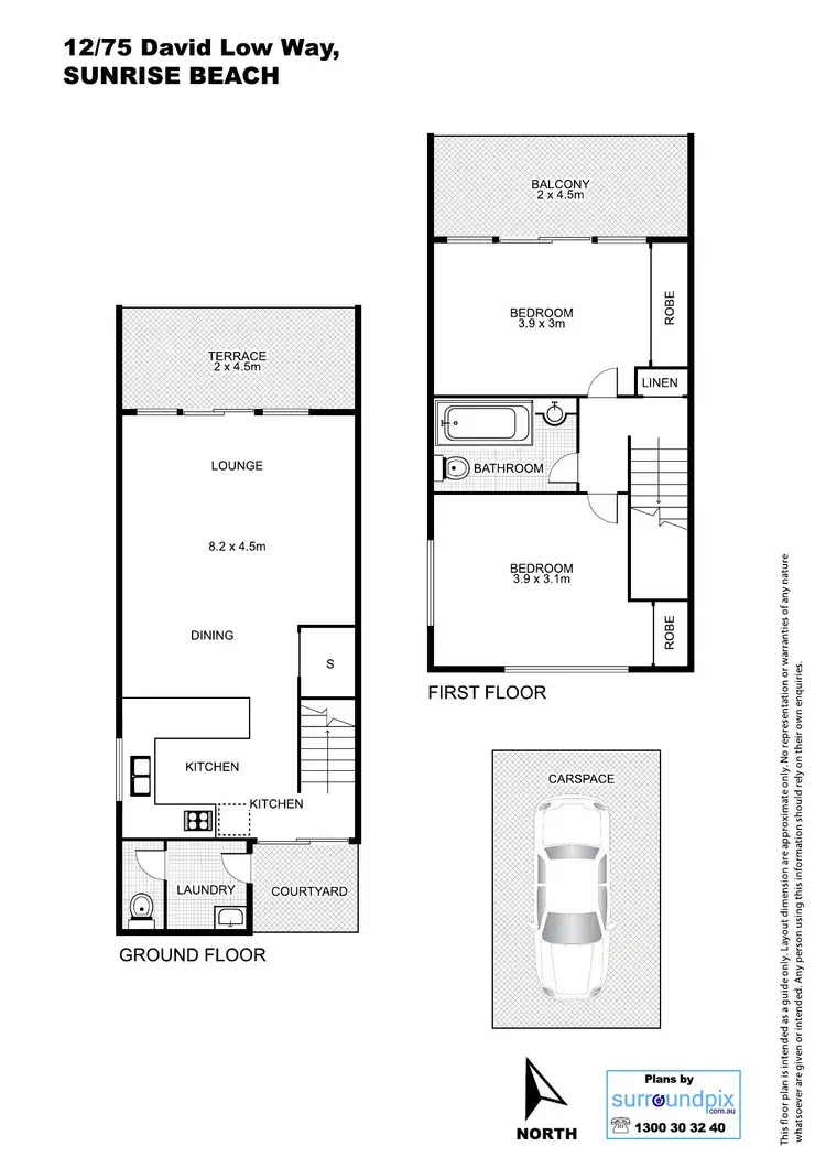 Floorplan of Homely apartment listing, 12/75 David Low Way, Sunrise Beach QLD 4567