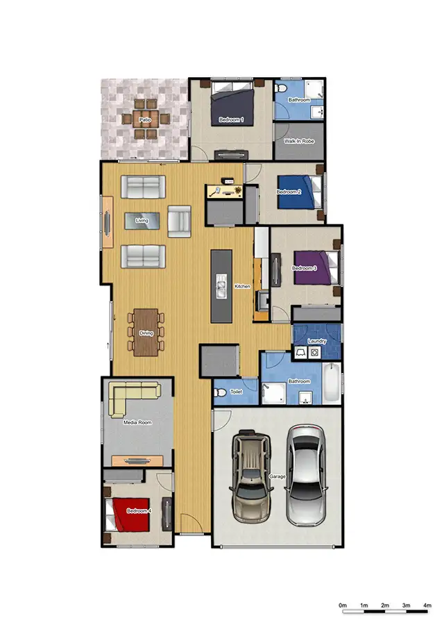 Floorplan of Homely house listing, 8 Rise Place, Heathwood QLD 4110