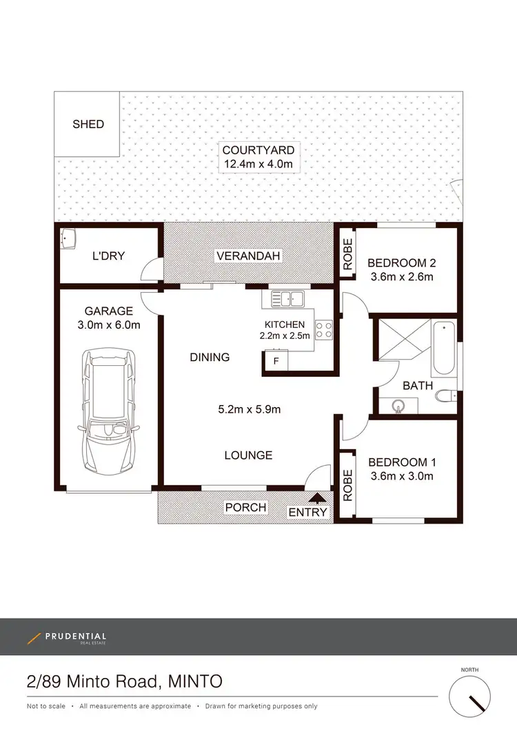 Floorplan of Homely villa listing, 2/89 Minto Road, Minto NSW 2566