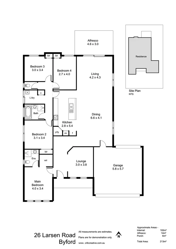 Floorplan of Homely house listing, 26 Larsen Road, Byford WA 6122