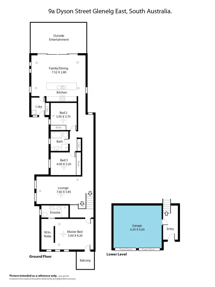 Floorplan of Homely townhouse listing, 9A Dyson St, Glenelg East SA 5045