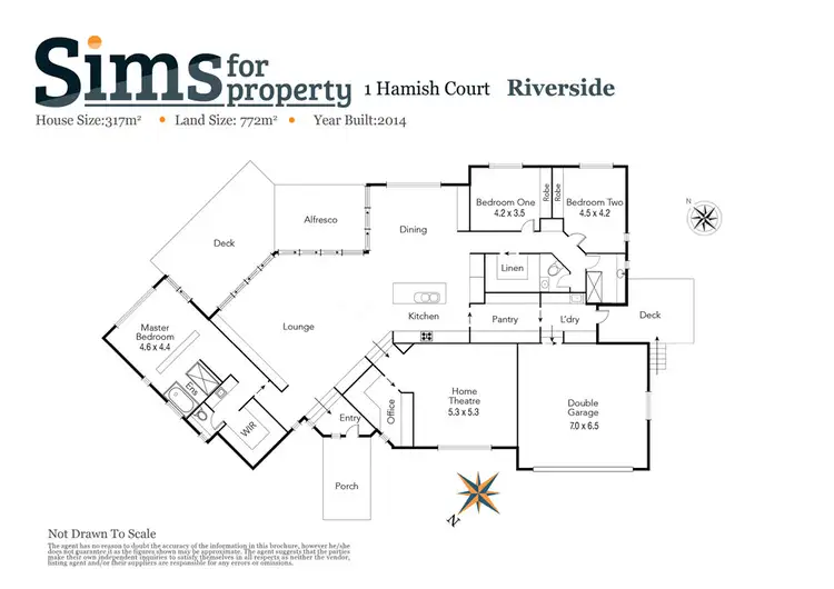 Floorplan of Homely house listing, 1 Hamish Court, Riverside TAS 7250