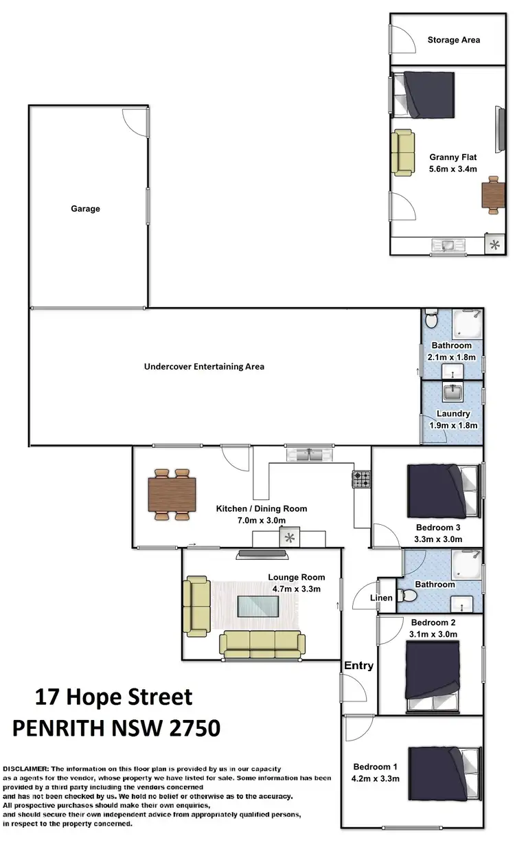 Floorplan of Homely house listing, 17 Hope Street, Penrith NSW 2750