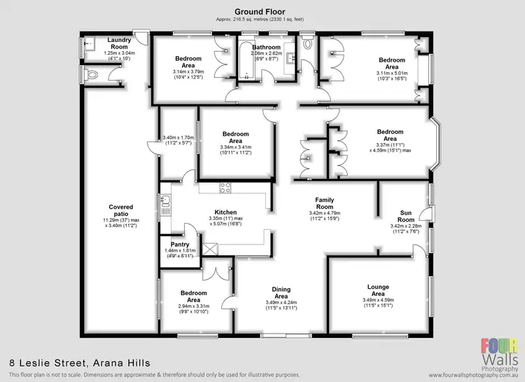 Floorplan of Homely house listing, 8 Leslie Street, Arana Hills QLD 4054