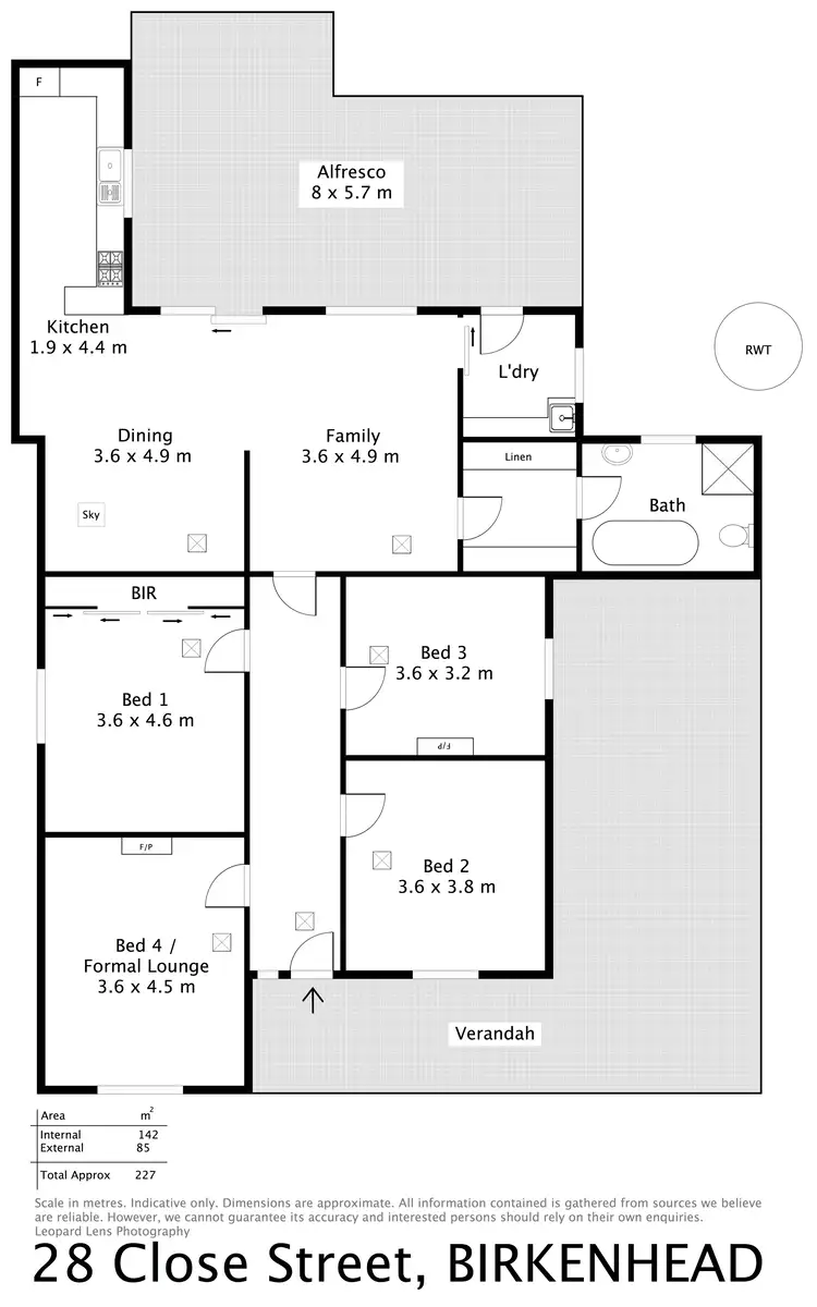 Floorplan of Homely house listing, 28 Close Street, Birkenhead SA 5015