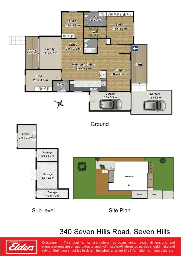 Floorplan of Homely house listing, 340 Seven Hills Rd, Seven Hills NSW 2147