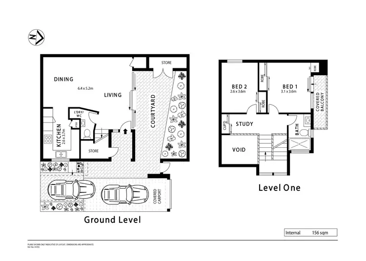 Floorplan of Homely townhouse listing, 1/66 Allen Street, Leichhardt NSW 2040