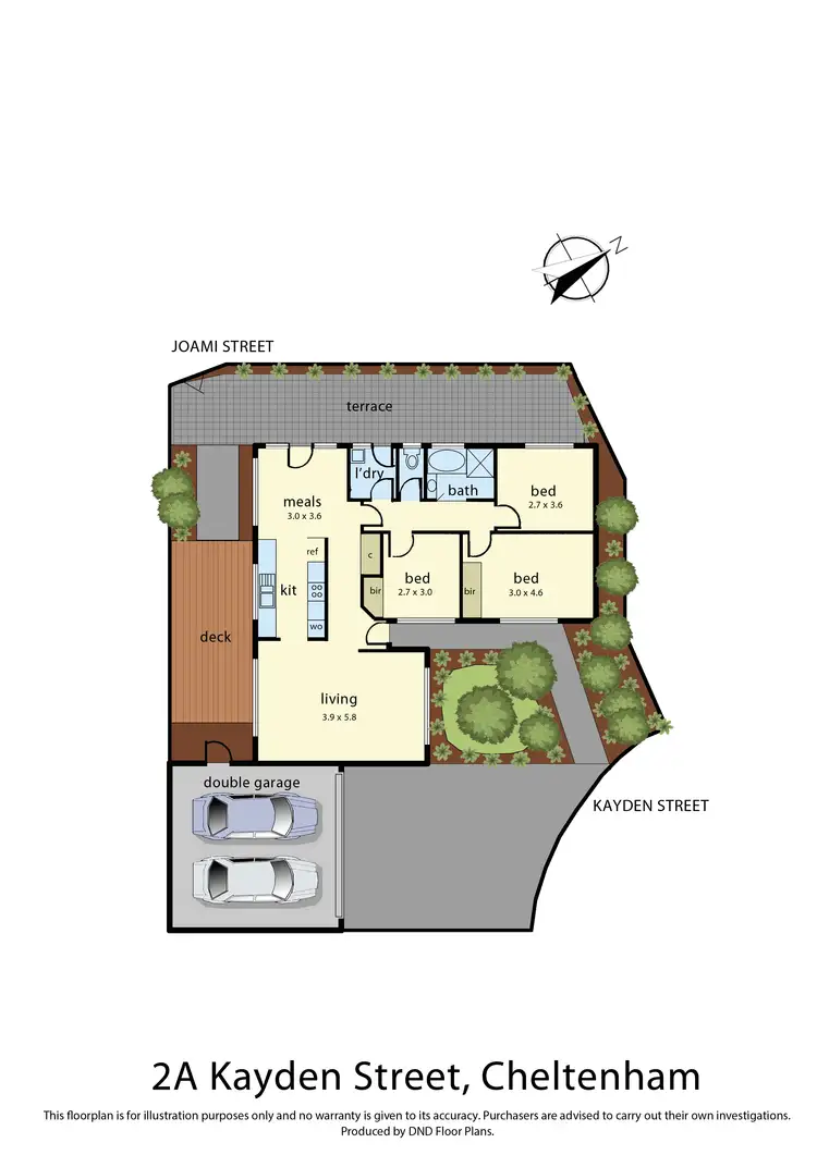 Floorplan of Homely townhouse listing, 2A Kayden Street, Cheltenham VIC 3192