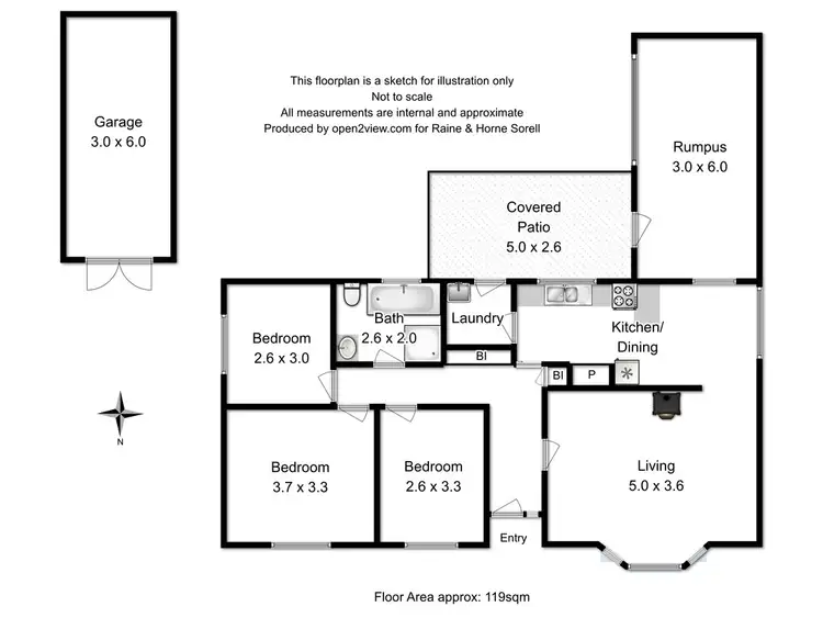 Floorplan of Homely house listing, 6 Aragoon Street, Lauderdale TAS 7021