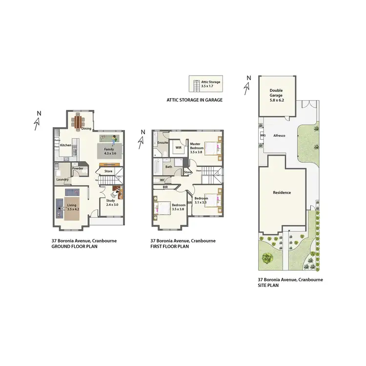 Floorplan of Homely house listing, 37 Boronia Avenue, Cranbourne VIC 3977