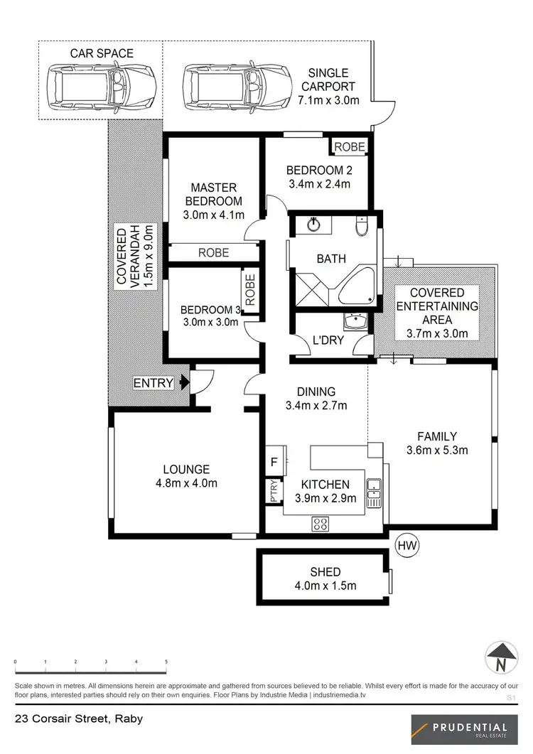 Floorplan of Homely house listing, 23 Corsair Street, Raby NSW 2566