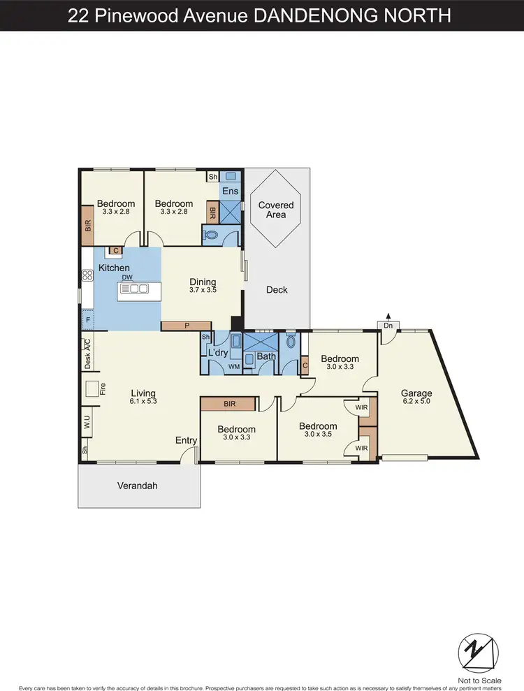 Floorplan of Homely house listing, 22 Pinewood Avenue, Dandenong North VIC 3175
