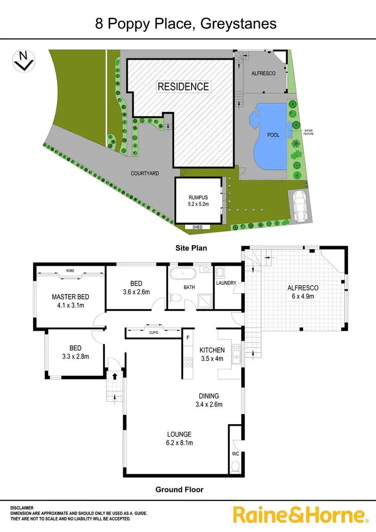 Floorplan of Homely house listing, 8 Poppy Place, Greystanes NSW 2145