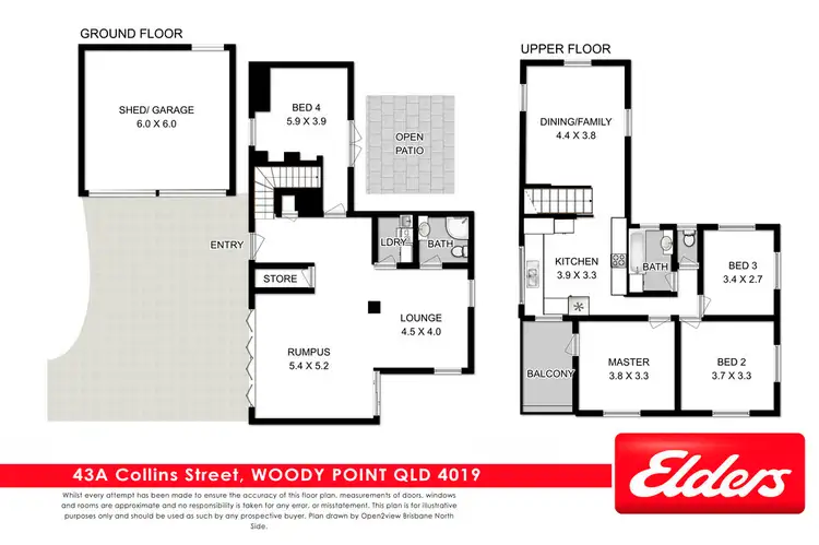 Floorplan of Homely house listing, 43a Collins Street, Woody Point QLD 4019