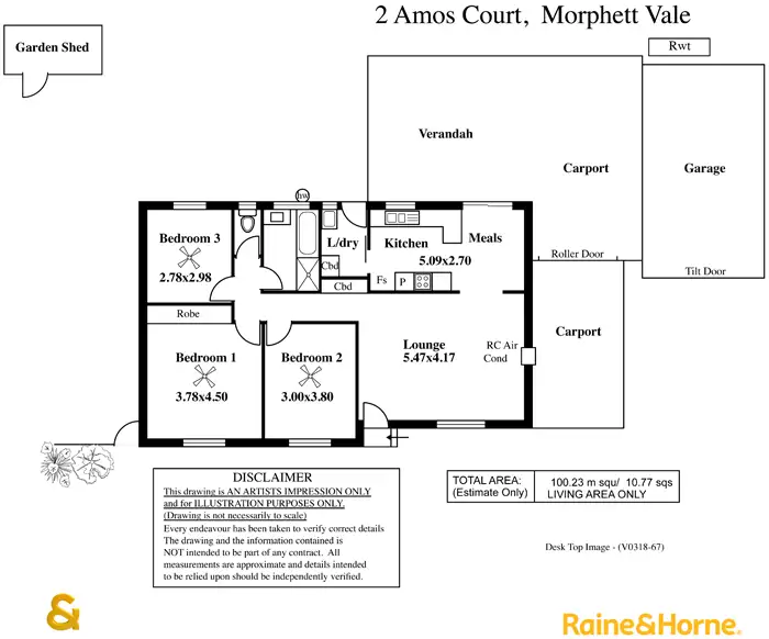 Floorplan of Homely house listing, 2 Amos Court, Morphett Vale SA 5162