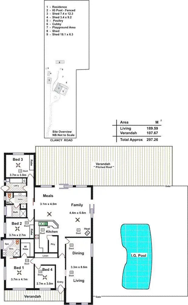 Floorplan of Homely house listing, 82 Clancy Road, Gawler Belt SA 5118