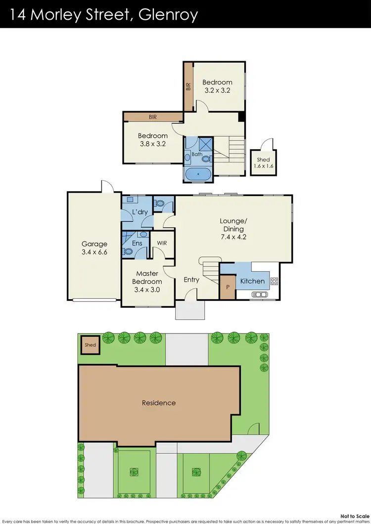 Floorplan of Homely townhouse listing, 14 Morley Street, Glenroy VIC 3046