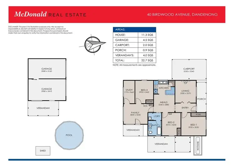 Floorplan of Homely house listing, 40 Birdwood Avenue, Dandenong VIC 3175