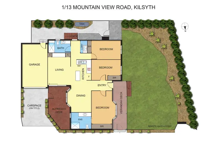 Floorplan of Homely unit listing, 1/13 Mountain View Road, Kilsyth VIC 3137