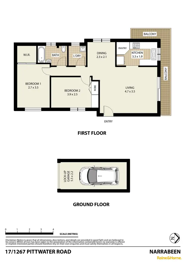 Floorplan of Homely unit listing, 17/1267-1269 Pittwater Road, Narrabeen NSW 2101