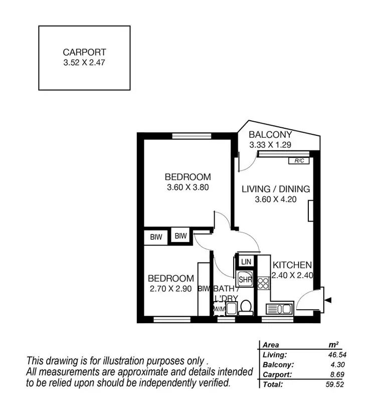 Floorplan of Homely unit listing, 6/36 Byron Road, Black Forest SA 5035
