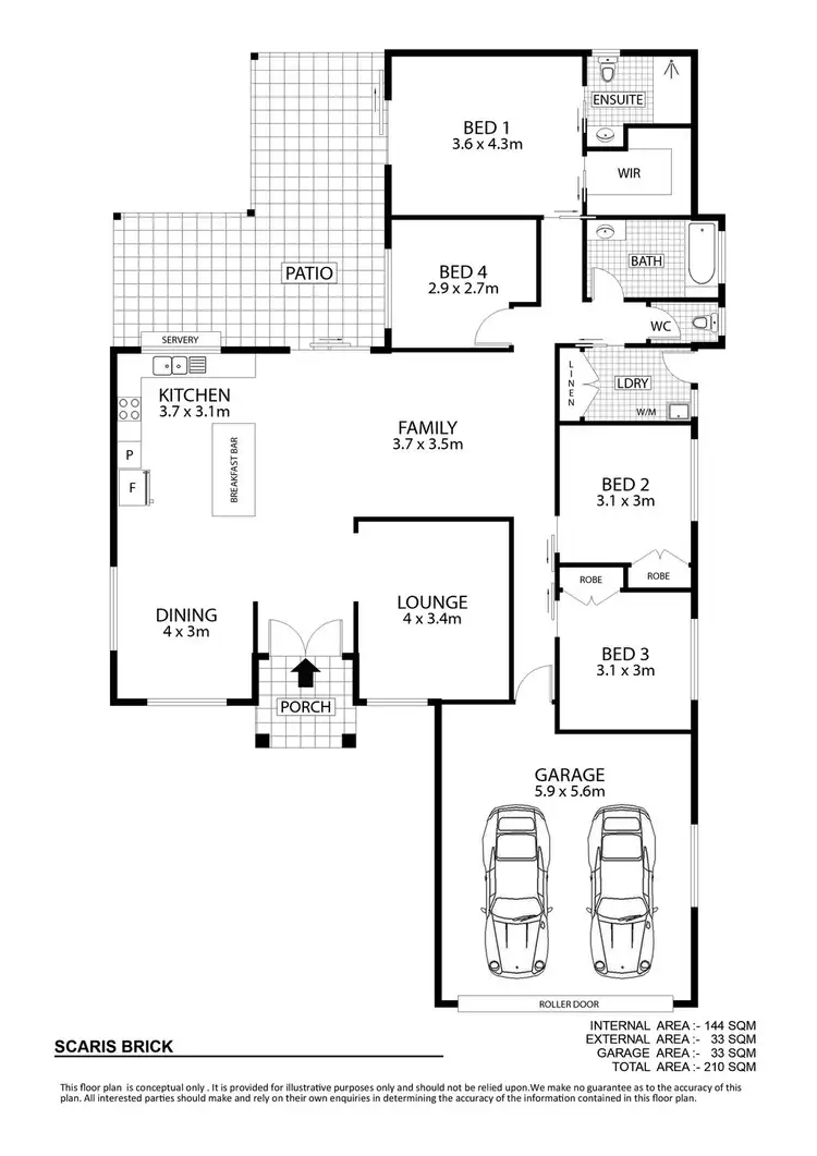 Floorplan of Homely house listing, 3 Scarisbrick Drive, Kirwan QLD 4817