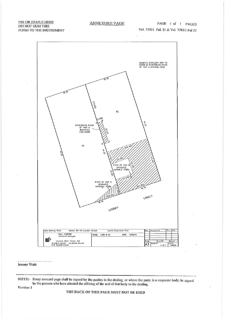Floorplan of Homely land listing, 43 Louden Street, South Hobart TAS 7004