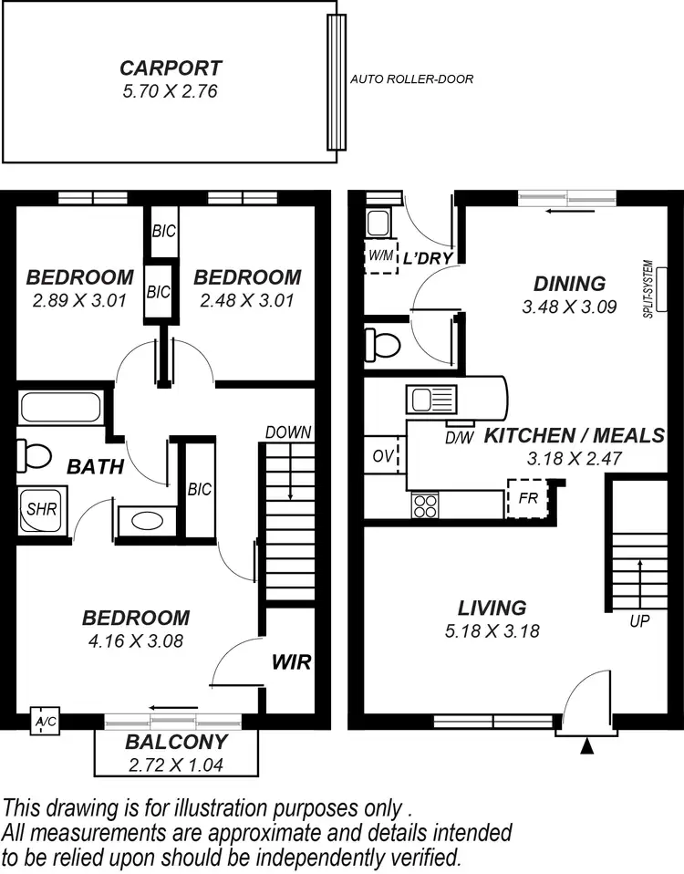 Floorplan of Homely unit listing, 4/223 Prospect Road, Prospect SA 5082