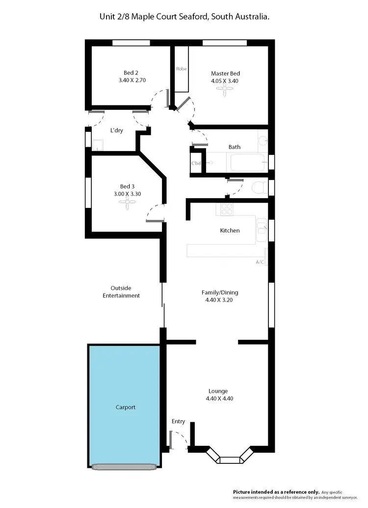 Floorplan of Homely house listing, 8A Maple Court, Seaford SA 5169