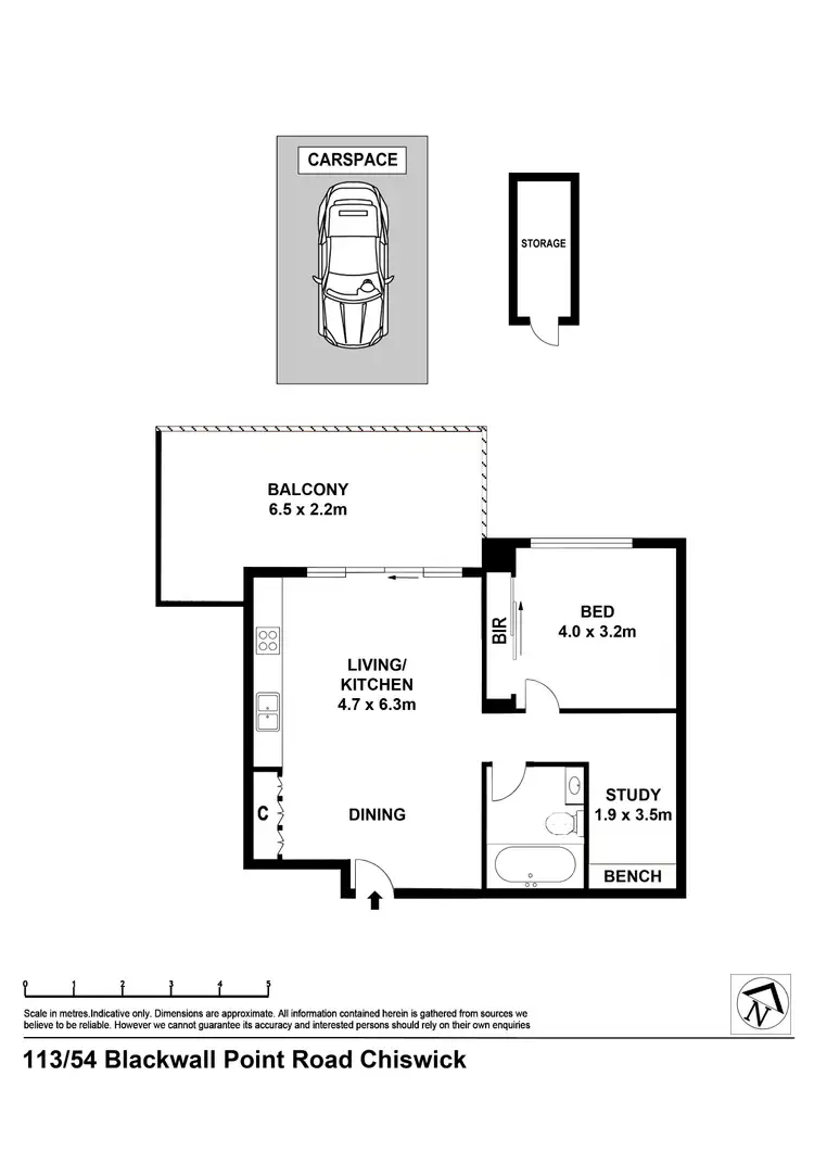 Floorplan of Homely apartment listing, 113/54A Blackwall Point Road, Chiswick NSW 2046