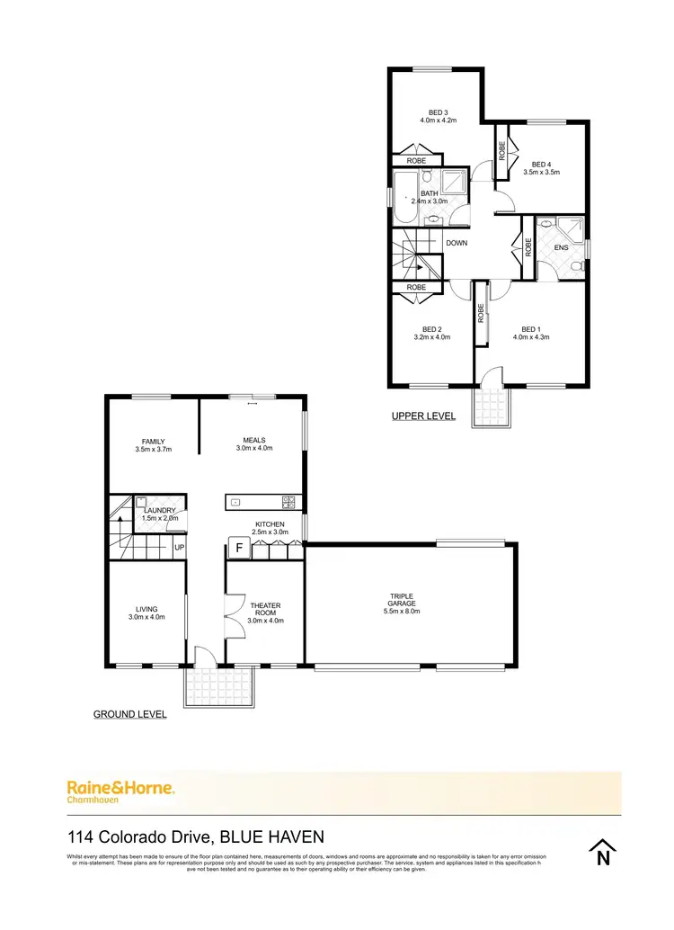 Floorplan of Homely house listing, 114 Colorado Drive, Blue Haven NSW 2262