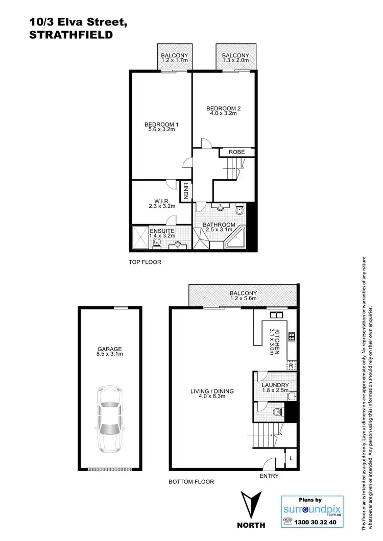 Floorplan of Homely apartment listing, 10/3 ELVA STREET, Strathfield NSW 2135