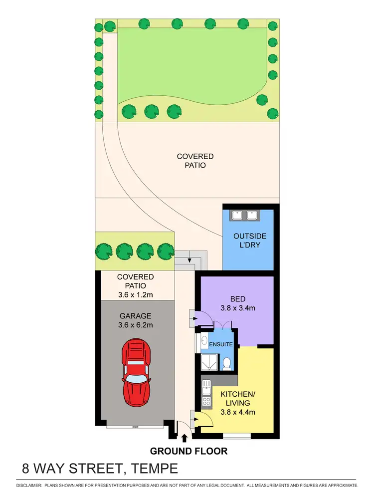 Floorplan of Homely house listing, 8 Way St, Tempe NSW 2044