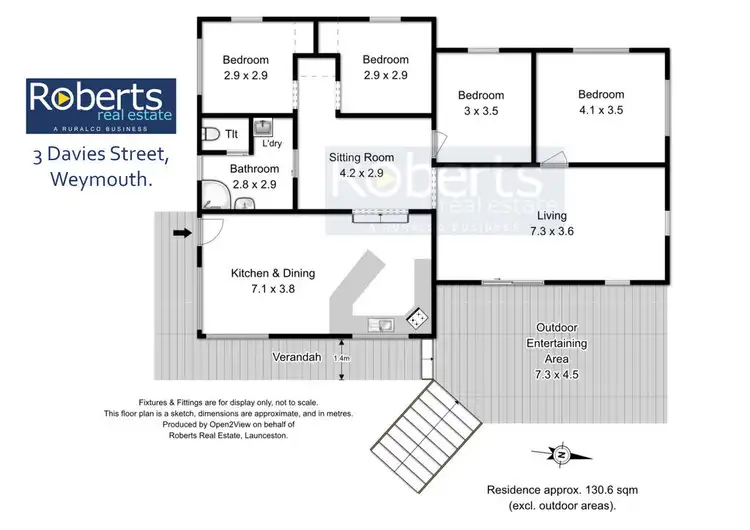 Floorplan of Homely house listing, 3 Davies Street, Weymouth TAS 7252