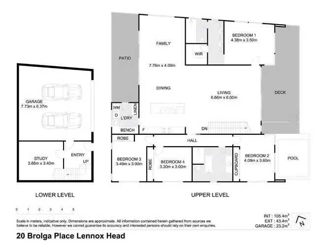 Floorplan of Homely house listing, 20 Brolga Place, Lennox Head NSW 2478