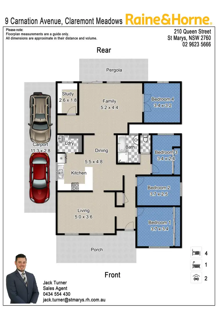 Floorplan of Homely house listing, 9 Carnation Avenue, Claremont Meadows NSW 2747