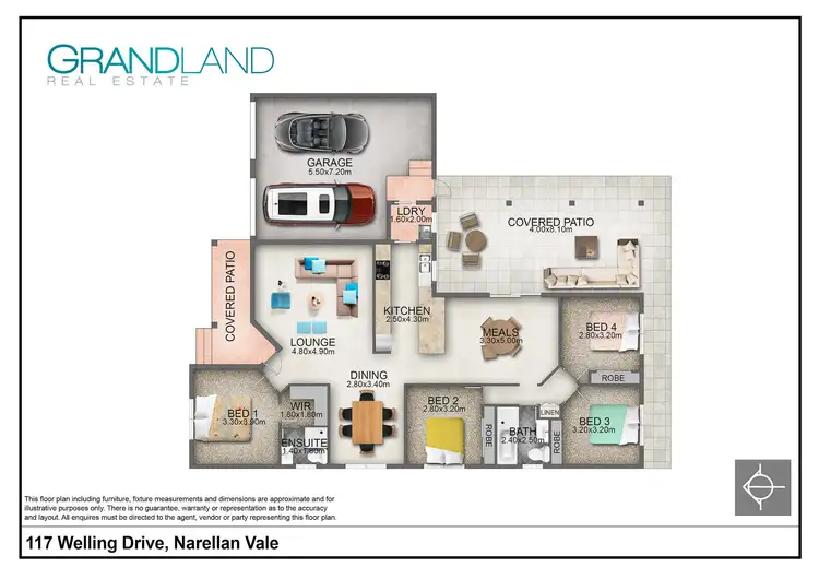 Floorplan of Homely house listing, 117 Welling Drive, Narellan Vale NSW 2567