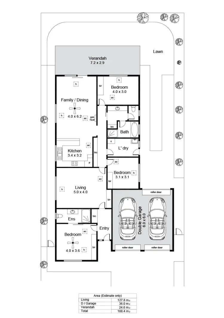 Floorplan of Homely house listing, 49 Kirkby Circuit, Greenacres SA 5086